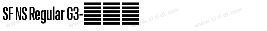 SF NS Regular G3字体转换 SF NS Regular G3字体转换